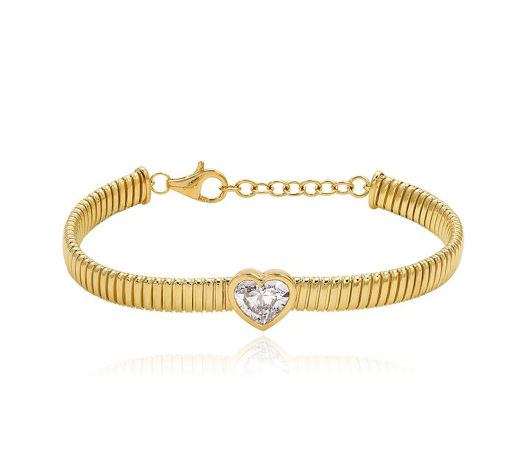 Lab Diamond Omega Chain Bracelet
